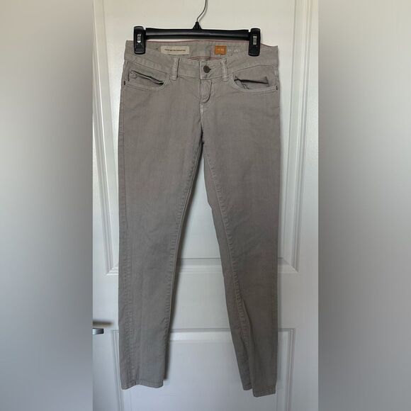 Pilcro and The Letterpress Stet Skinny Fit Gray Jeans Size 25 Send Offer - Picture 1 of 4